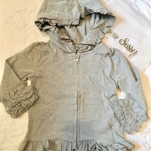 Sew Sassy Boutique~Grey Icing Hoodie